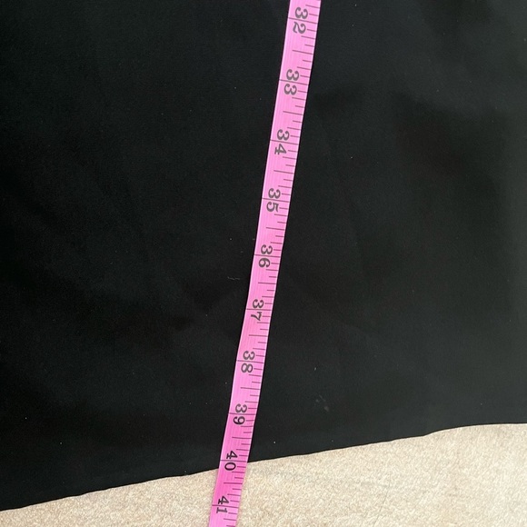 [L]Banana Republic Black CLAUDINE MINI DRESS Elegant Classic Satin - Picture 8 of 9